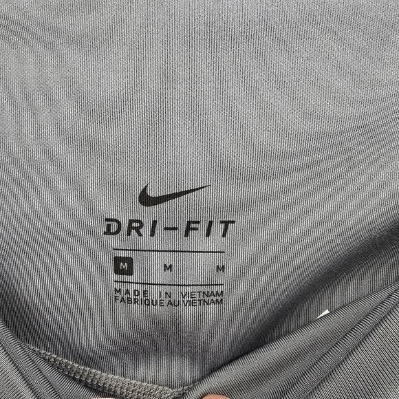 Nike Women's Dri-Fit Striped Detail Leggings Gray White Green Size Medium‎ - Picture 5 of 10